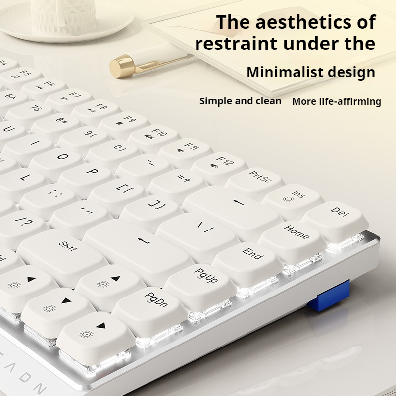 Gaming Keyboard Mechanical - EWEADN 84 Keys Tri-Mode Low Profile