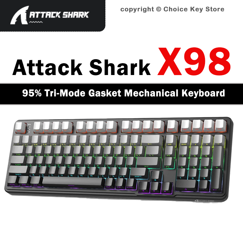 Gaming Keyboard Mini Mechanical - ATTACK SHARK X98 X98PRO Wireless Gaming