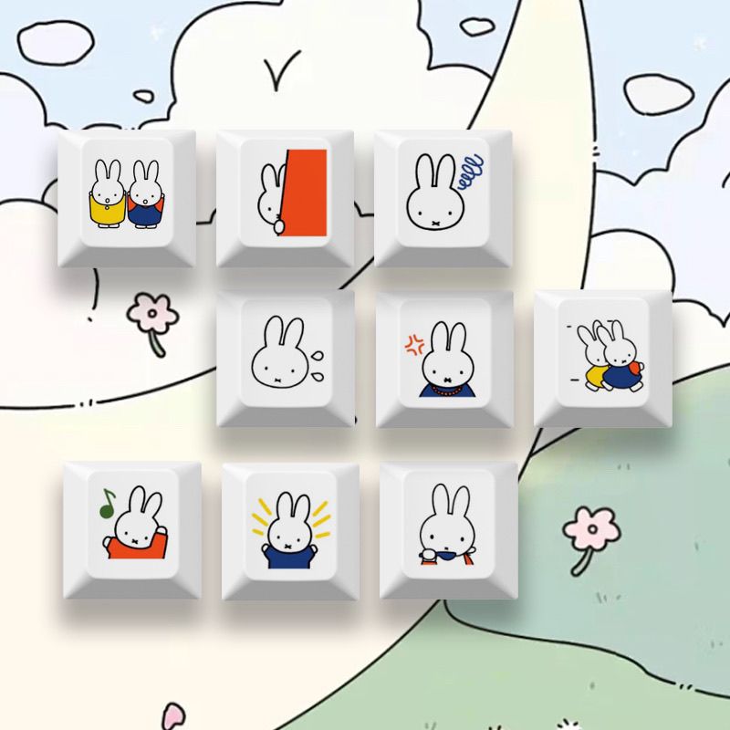 New Miffy rabbit cartoon cute  - Gaming Keyboard Mechanical avis et prix
