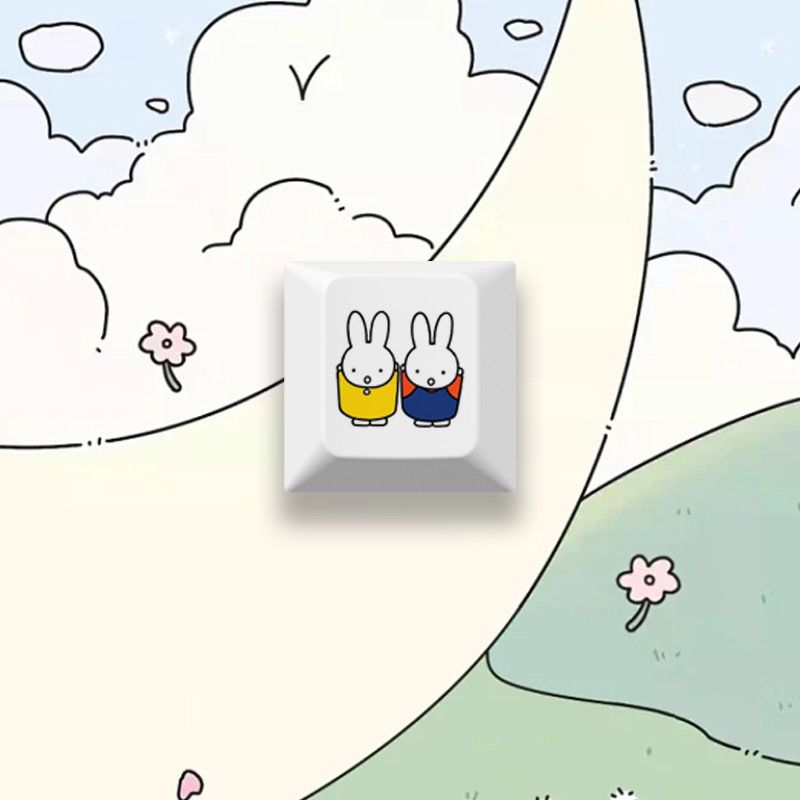 New Miffy rabbit cartoon cute  - Gaming Keyboard Mechanical avis et prix