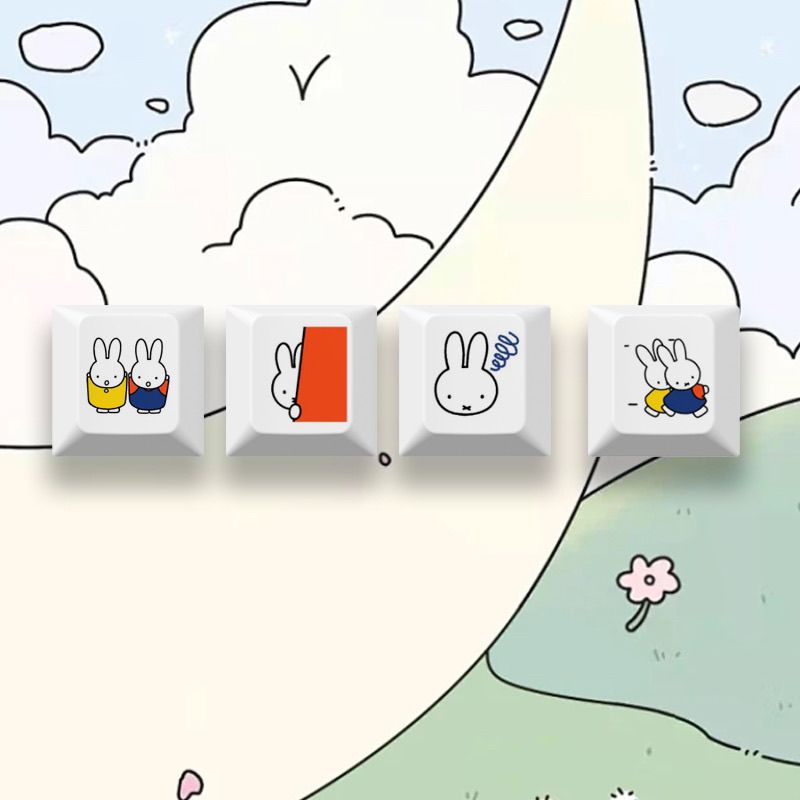 New Miffy rabbit cartoon cute  - Gaming Keyboard Mechanical avis et prix
