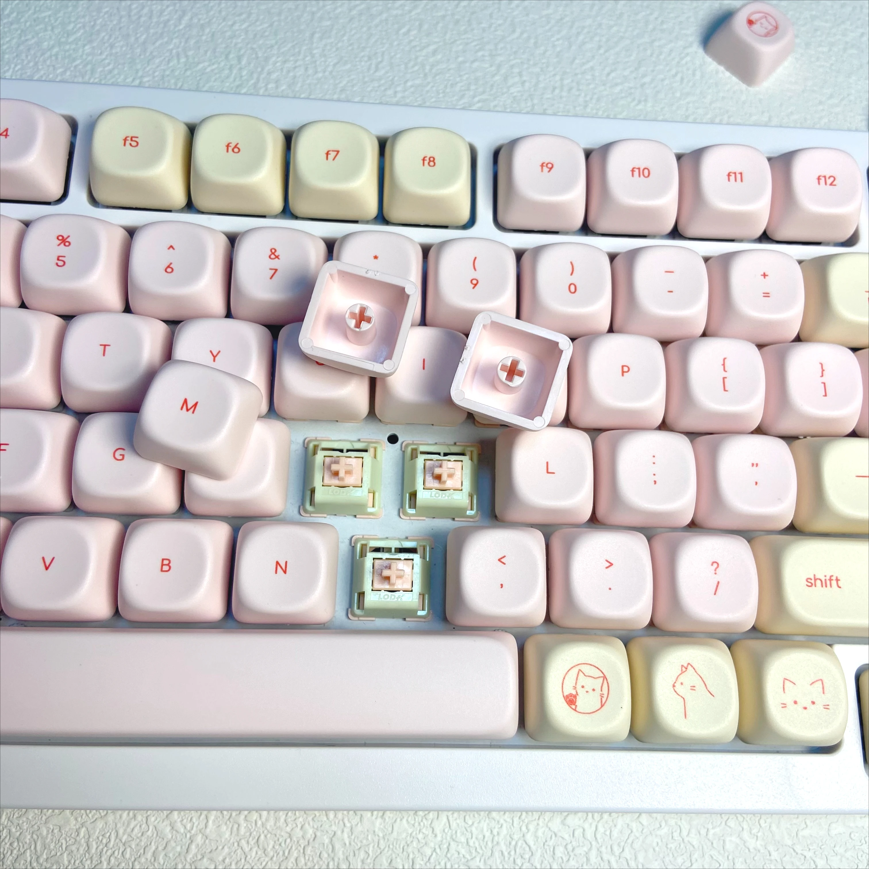 Pink Busy Cat Minimalist Small - Gaming Keyboard Mini avis et prix