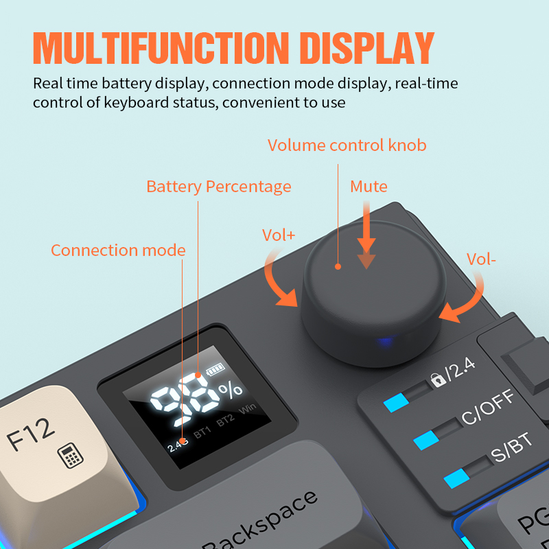 New Dual-Mode 80 Keys Wireless - Gaming Keyboard And Mouse Combo avis et prix