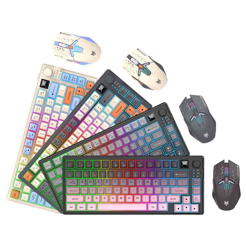 New Dual-Mode 80 Keys Wireless - Gaming Keyboard And Mouse Combo avis et prix