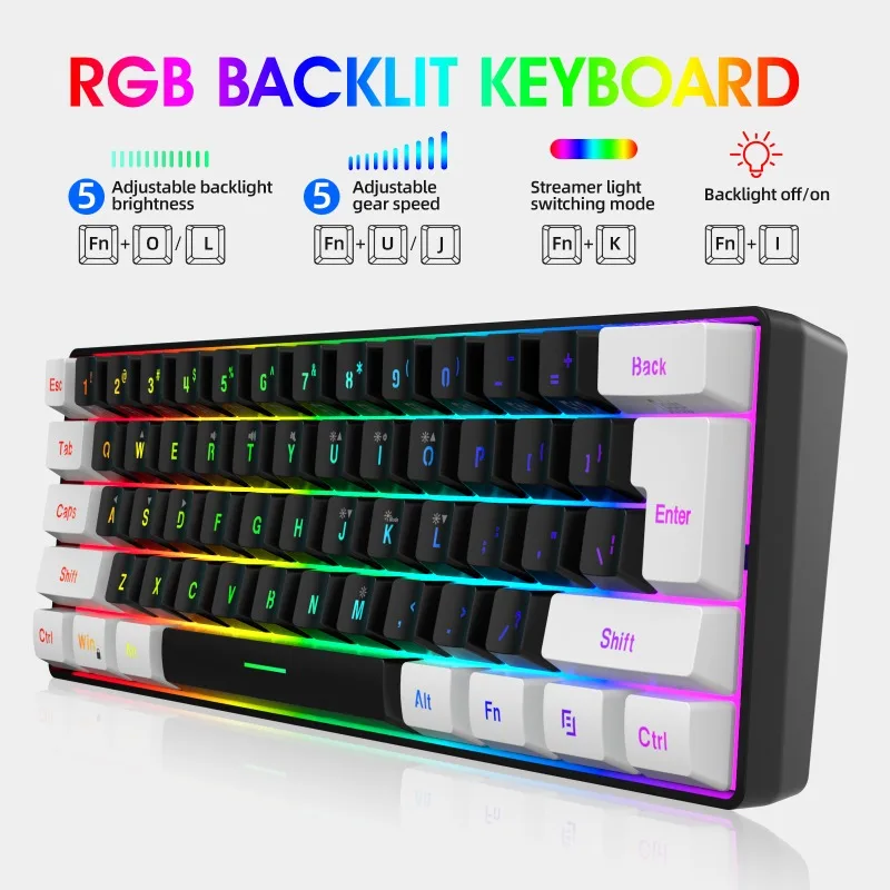 Keyboard and mouse 60% compute - Gaming Keyboard And Mouse Combo avis et prix