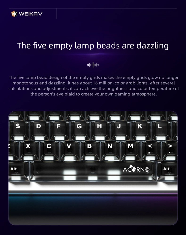 NEW WEIKAV Nut65 Aluminum Allo - Gaming Keyboard Mini Mechanical avis et prix