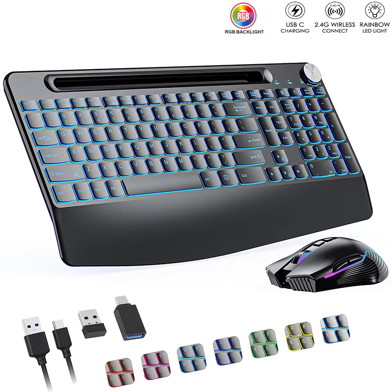 2.4G&Type-C Wireless Keyboard  - Gaming Keyboard And Mouse Combo avis et prix