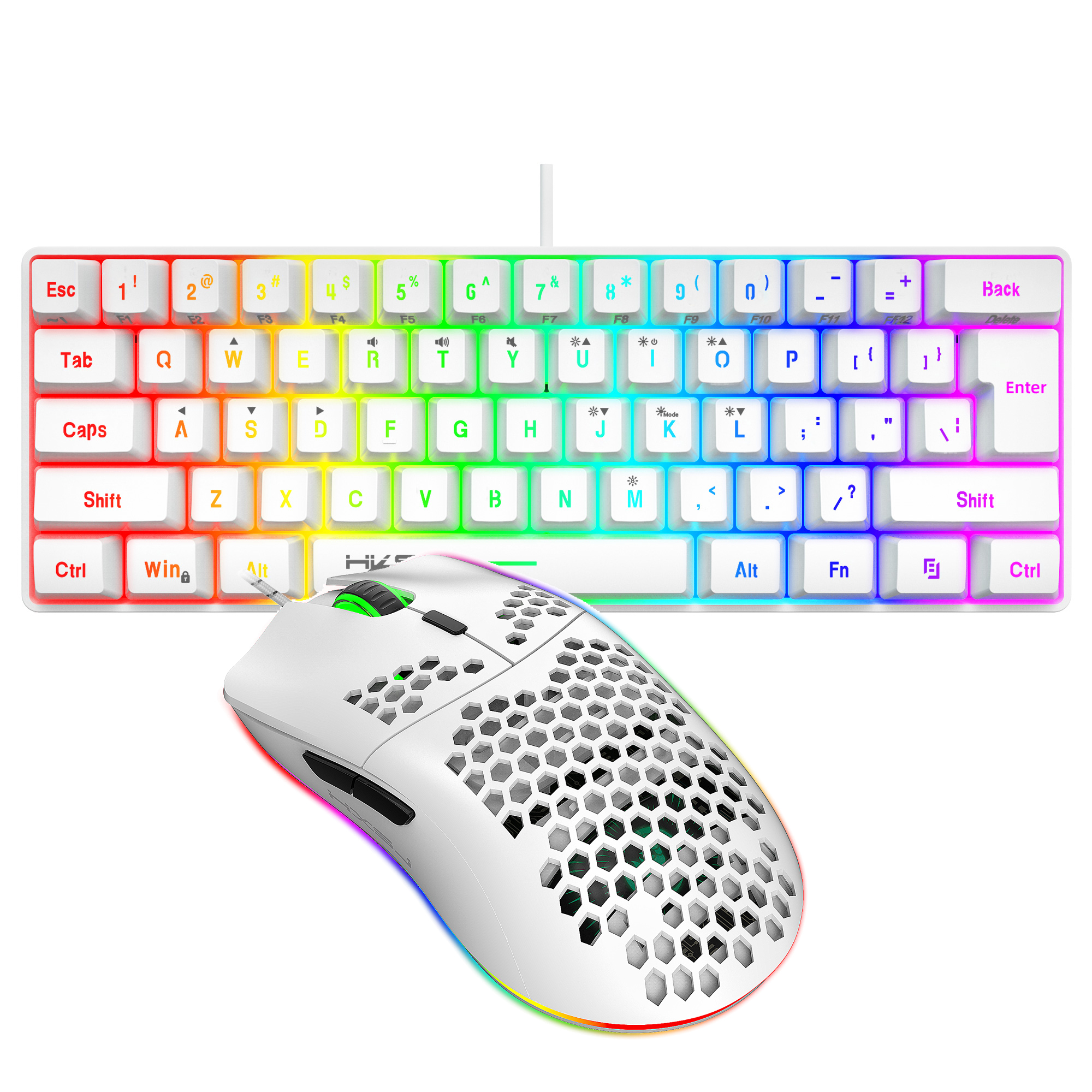 Hot selling HXSJ 61 keys V700  - Gaming Keyboard And Mouse Combo avis et prix