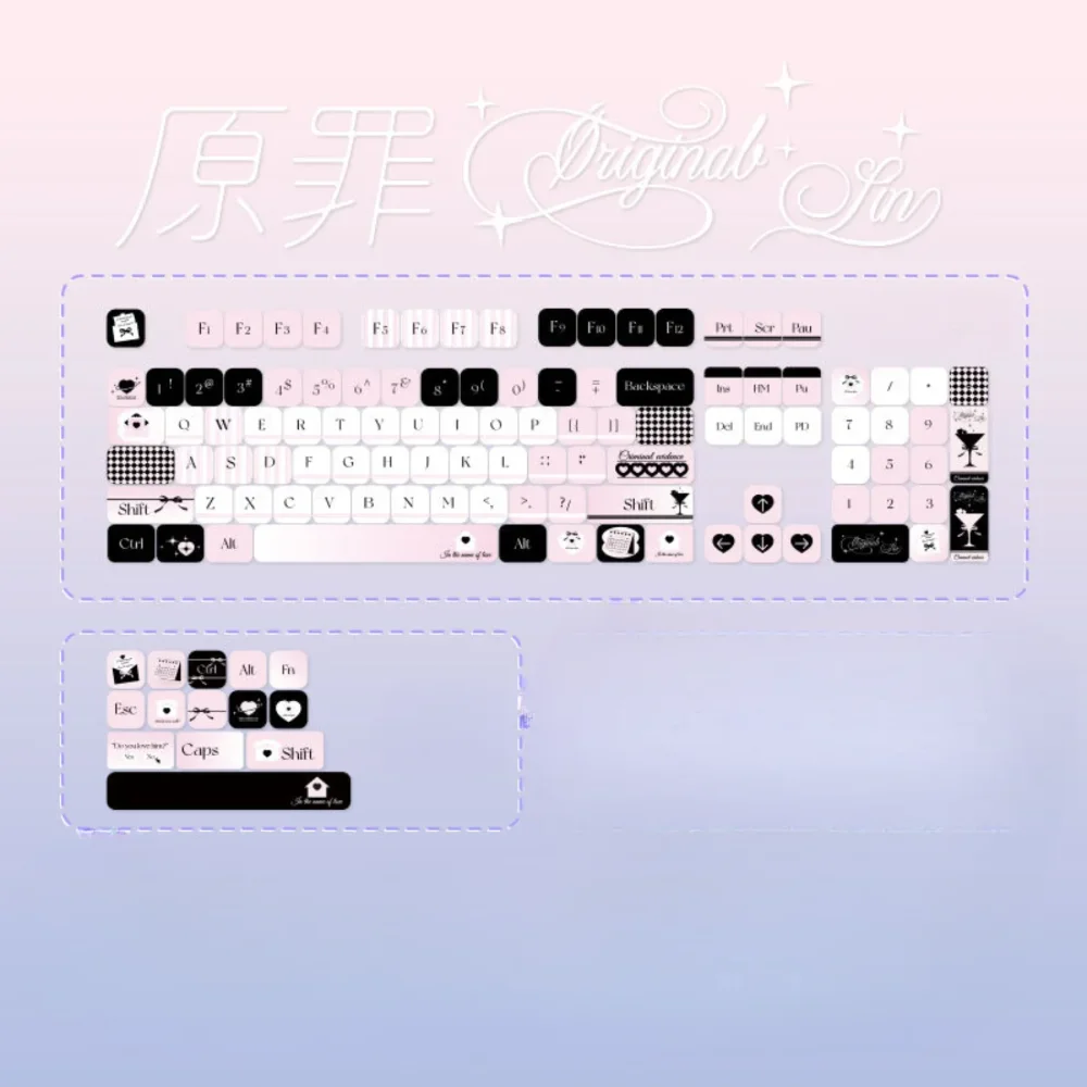 Custom MOA Keycap PBT 118 Keys - Keyboard Gaming Black avis et prix