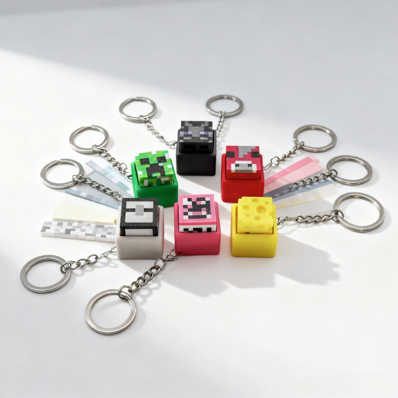 6pcs Hot 3D Printed Minecrafts - Gaming Keyboard Mechanical avis et prix