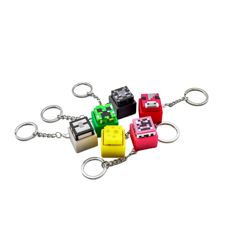 6pcs Hot 3D Printed Minecrafts - Gaming Keyboard Mechanical avis et prix