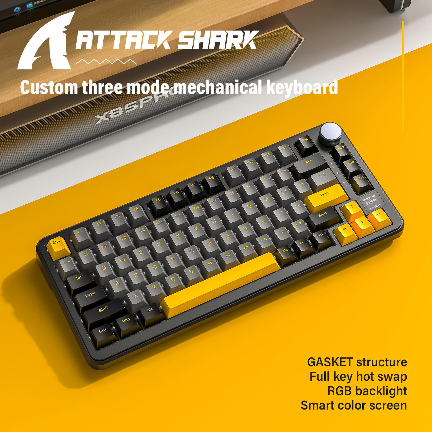 Attack Shark X85 PRO Smart RGB - Gaming Keyboard Mechanical avis et prix