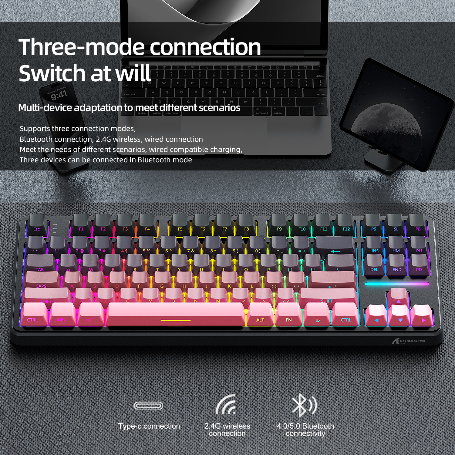 Attack Shark X87 Macro Drive G - Gaming Keyboard Mechanical avis et prix