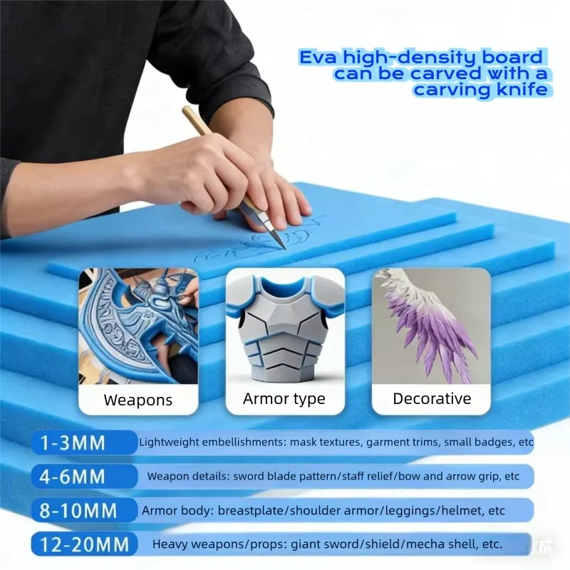 1pc Thickness 3/5/10/15mm Blue - Pe Foam Sheet avis et prix