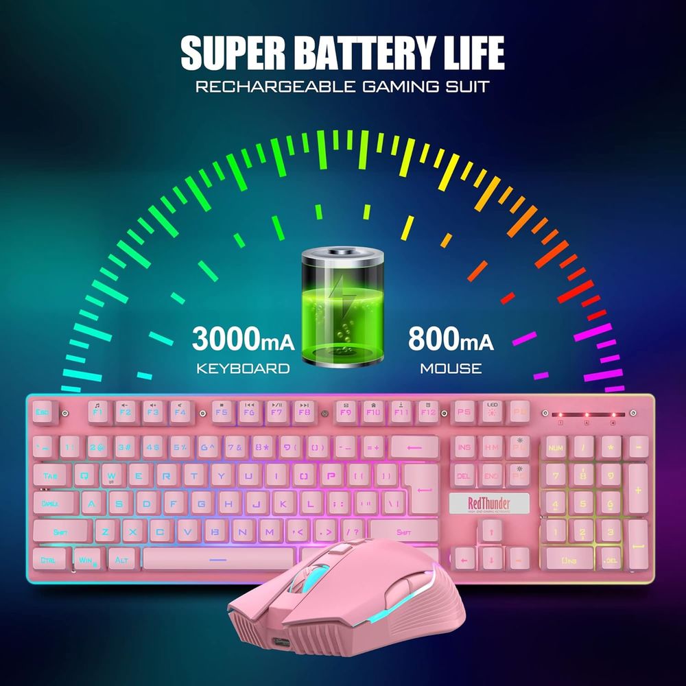 Wireless Gaming Keyboard and M - Gaming Keyboard Mouse Set avis et prix