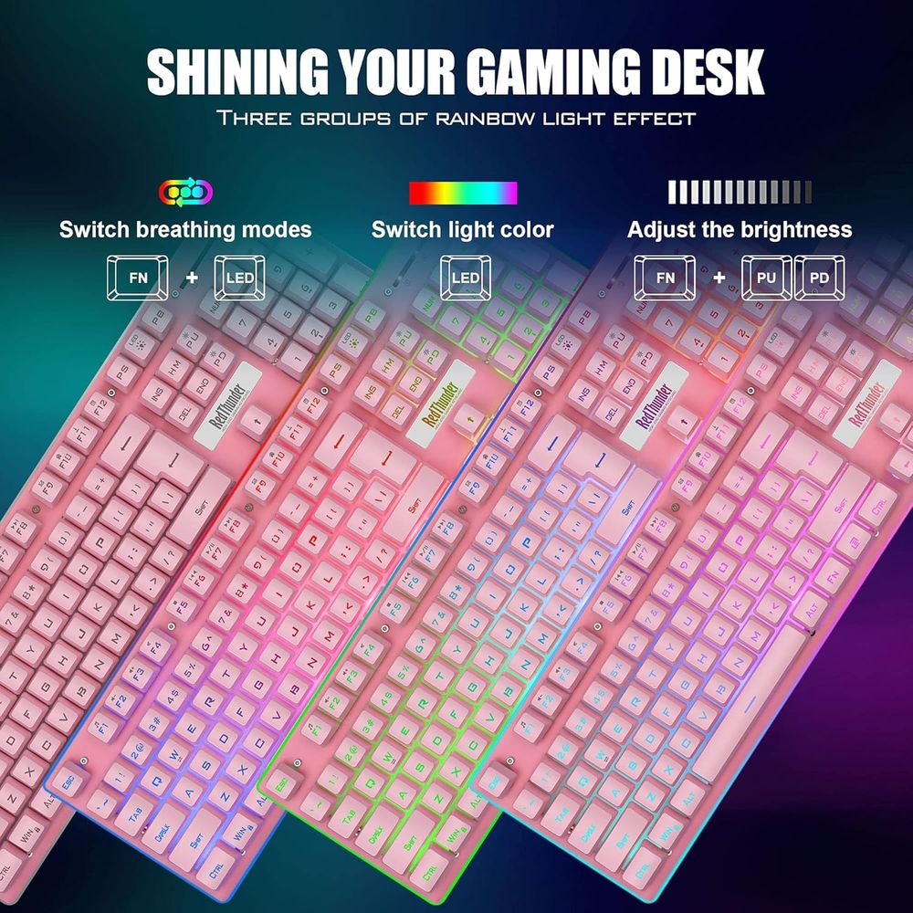 Wireless Gaming Keyboard and M - Gaming Keyboard Mouse Set avis et prix