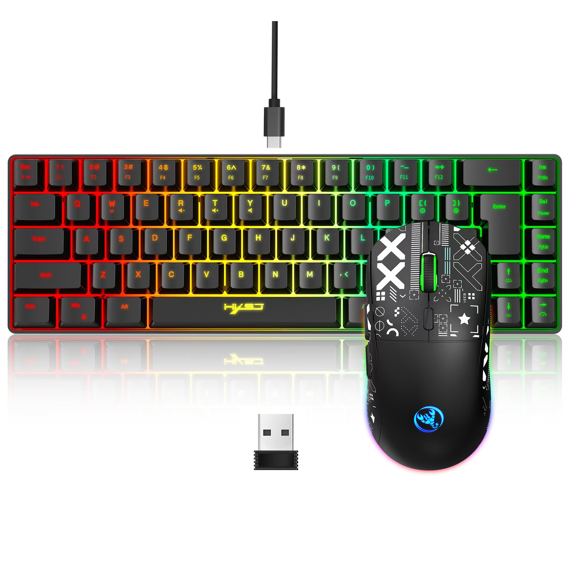 60% gaming Keyboard and mouse  - Keyboard Mouse Bundle Gaming avis et prix