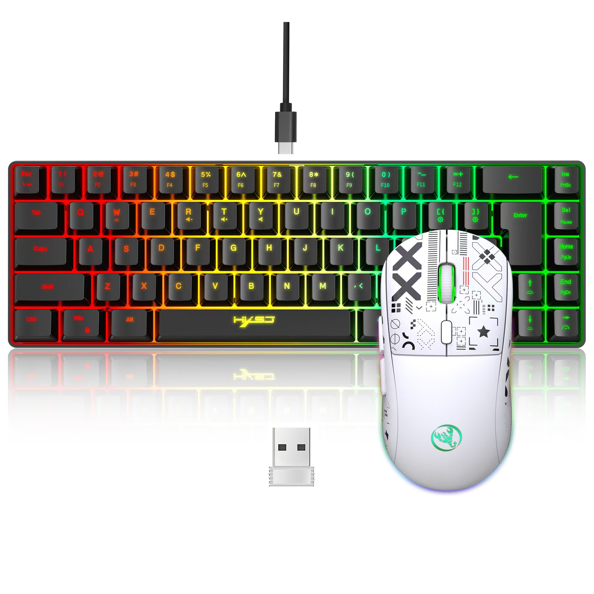 60% gaming Keyboard and mouse  - Keyboard Mouse Bundle Gaming avis et prix