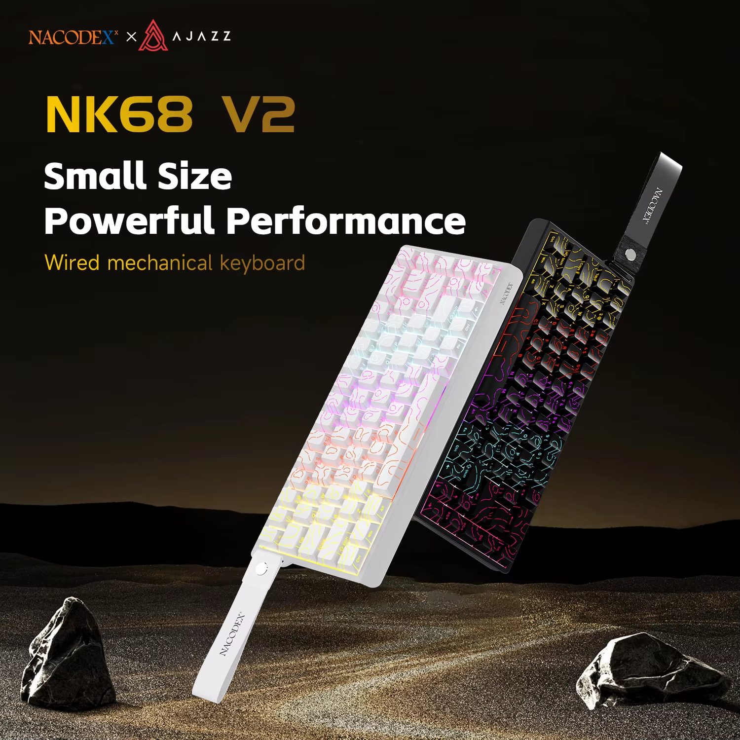 AJAZZ NK68V2 Single-Mode Wired - Gaming Keyboard Non Mechanical avis et prix