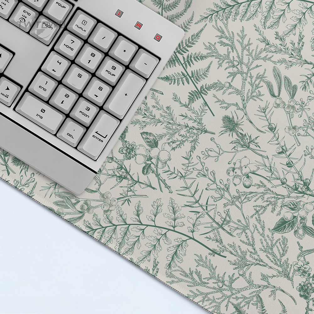 Mouse Pad Gaming Green Flower  - Gaming Keyboard Non Mechanical avis et prix