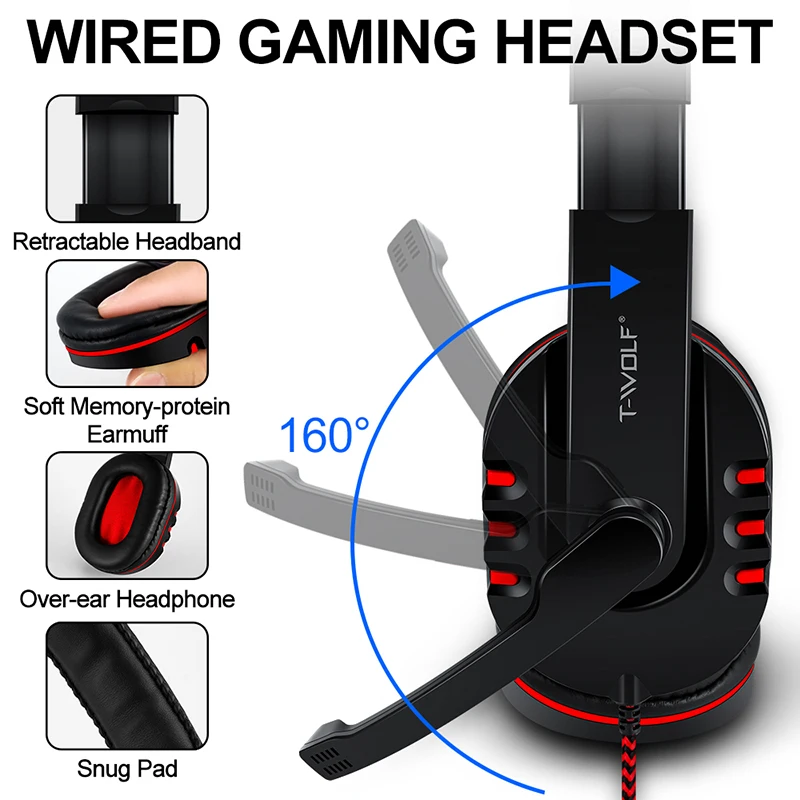 T-WOLF Game Four Piece TF800 I - Gaming Keyboard And Mouse Combo avis et prix