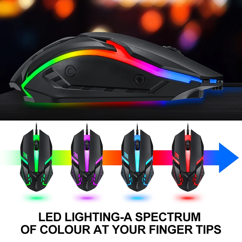 T-WOLF Game Four Piece TF800 I - Gaming Keyboard And Mouse Combo avis et prix