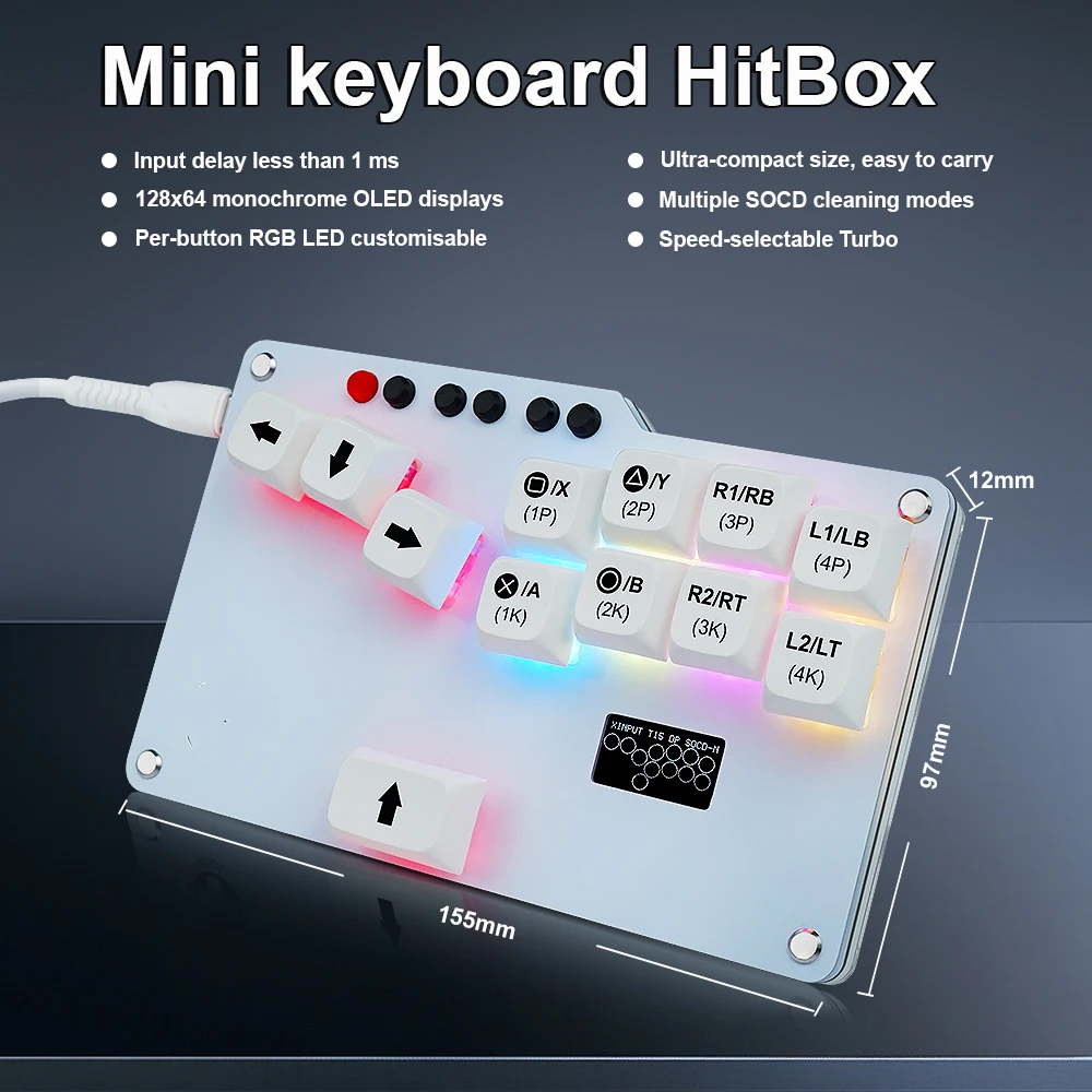 Hitbox Mini GP2040 CE Fightsti - Gaming Keyboard Mini avis et prix