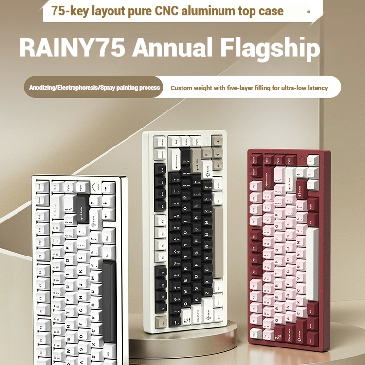 Wireless Bluetooth RAINY75 Cus - Gaming Keyboard Wireless avis et prix