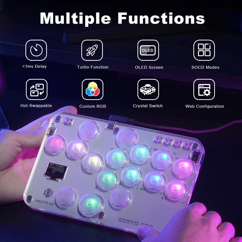 Haute42 Arcade Joystick Hitbox - Gaming Keyboard Mini avis et prix
