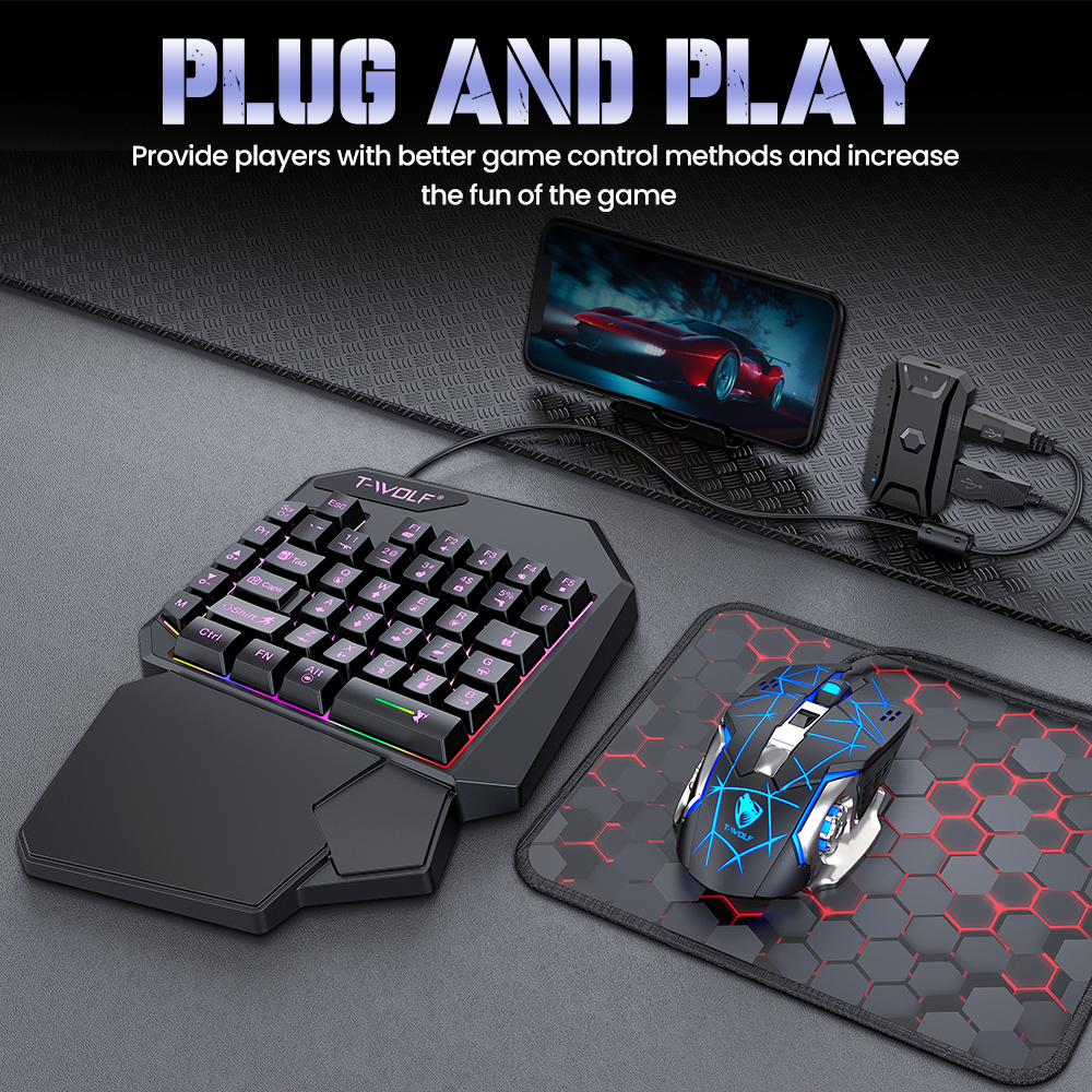 NEW HOT Game Artifact OneHande - Gaming Keyboard Mouse Set avis et prix