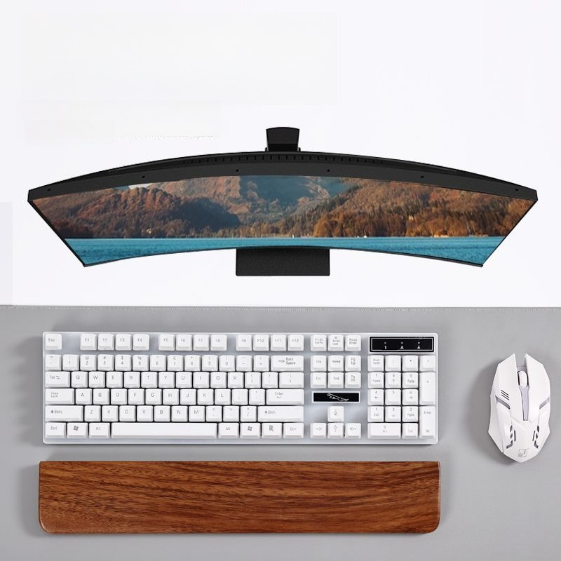 Solid Wood Keyboard Palm Rest  - Gaming Keyboard And Mouse Combo avis et prix