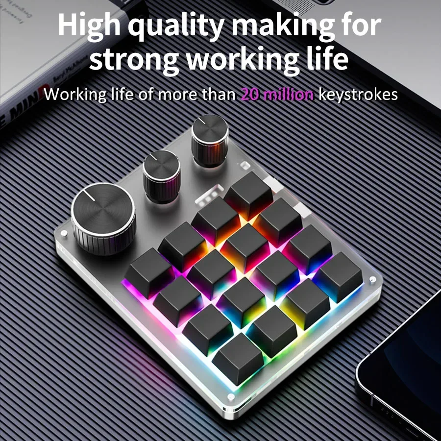 16-Key Custom Mechanical Keybo - Gaming Keyboard Mini Mechanical avis et prix