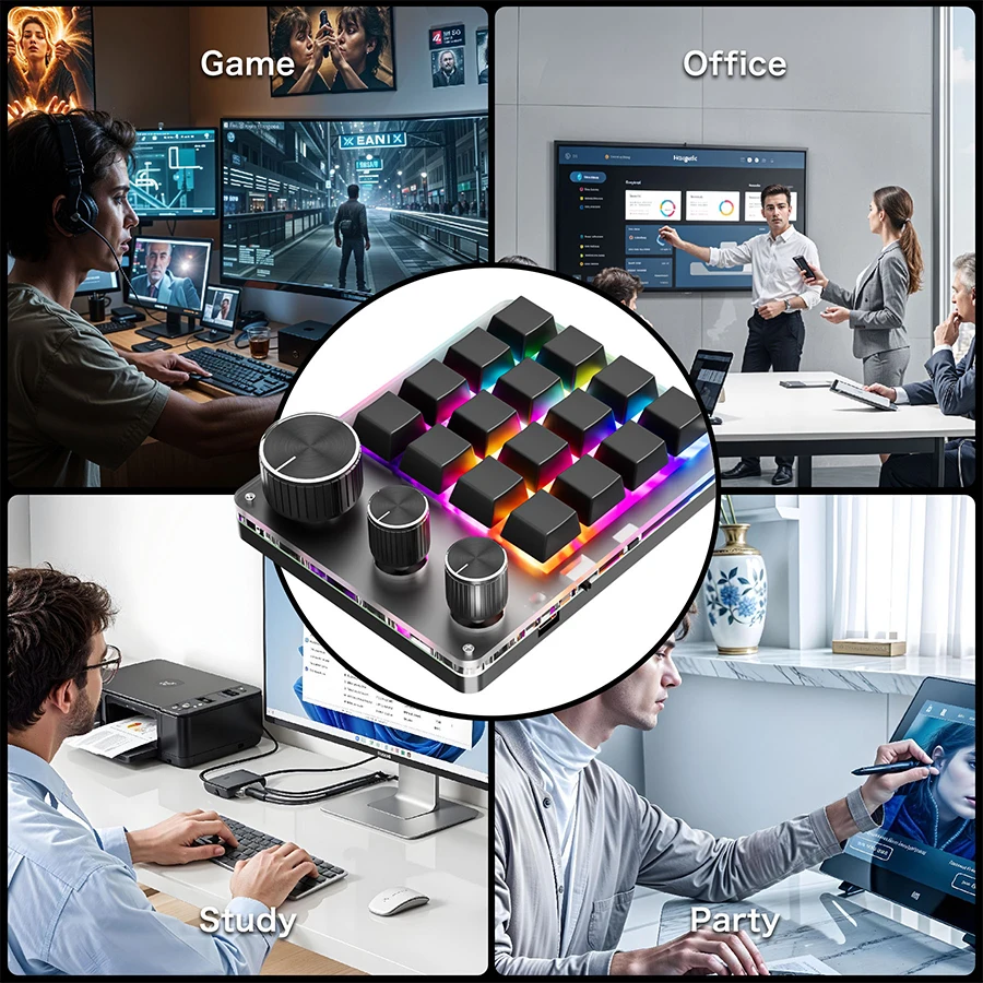 16-Key Custom Mechanical Keybo - Gaming Keyboard Mini Mechanical avis et prix