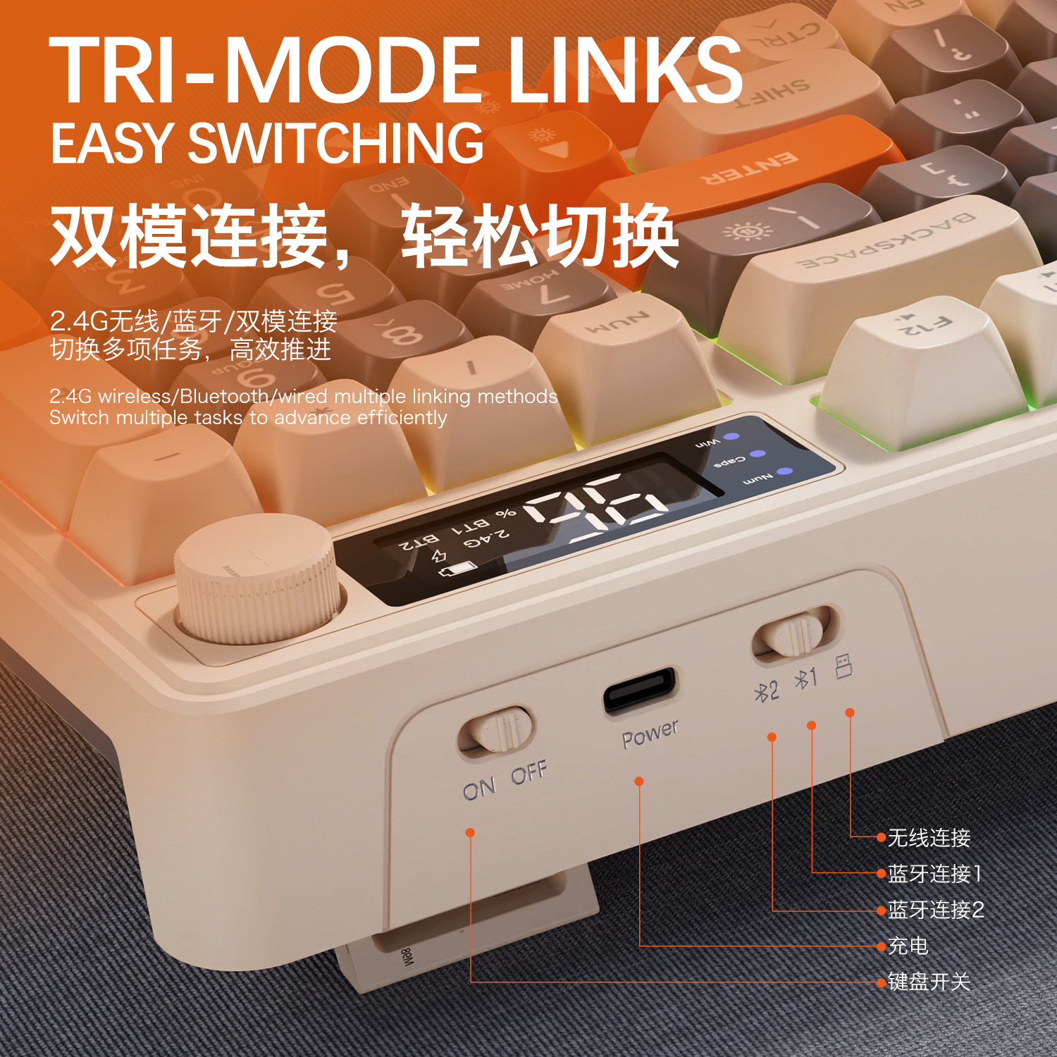 Hot Free Wolf T96 Wireless Dua - Gaming Keyboard Wireless avis et prix