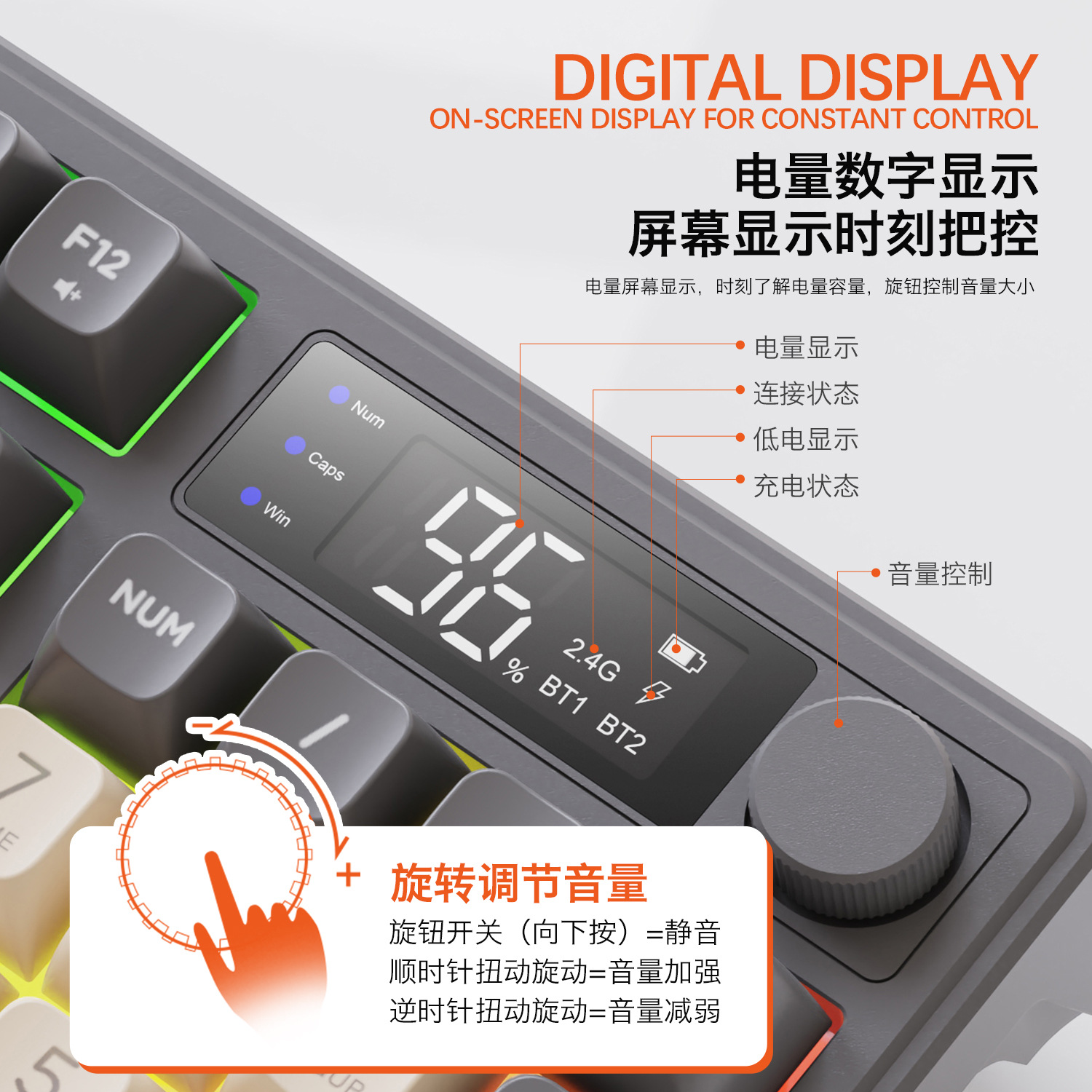 Hot Free Wolf T96 Wireless Dua - Gaming Keyboard Wireless avis et prix