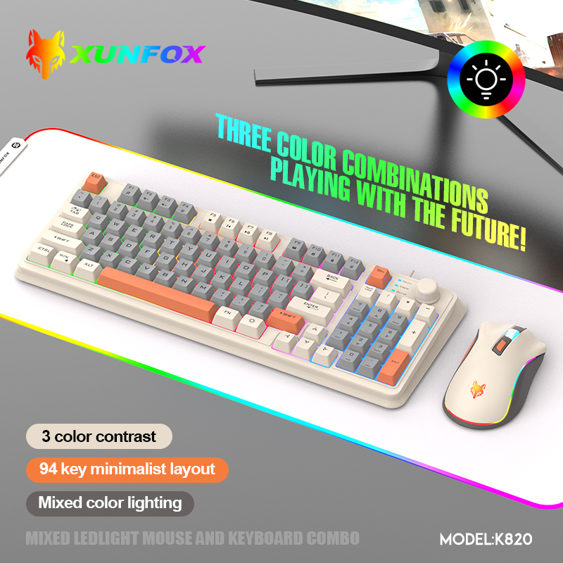 K820 USB Wired Game Keyboard M - Gaming Keyboard And Mouse Combo avis et prix