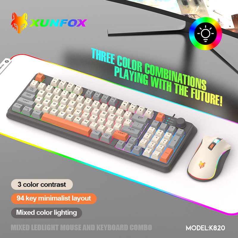 K820 USB Wired Game Keyboard M - Gaming Keyboard And Mouse Combo avis et prix