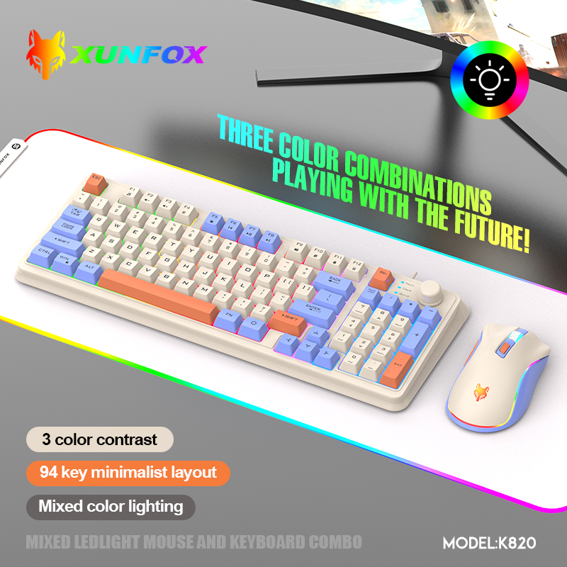 K820 USB Wired Game Keyboard M - Gaming Keyboard And Mouse Combo avis et prix