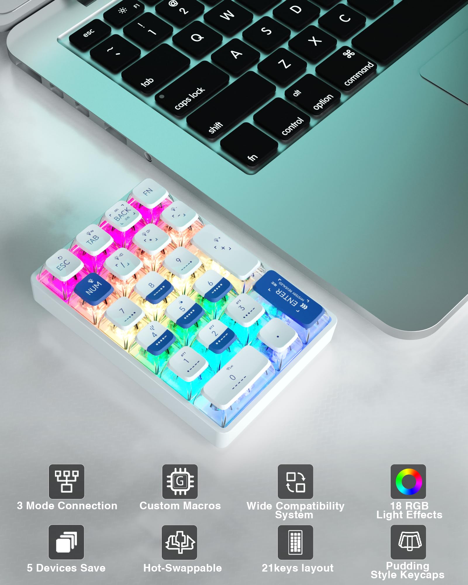 LEOBOG K21 Numpad Keyboard Wir - Gaming Keyboard Mechanical avis et prix