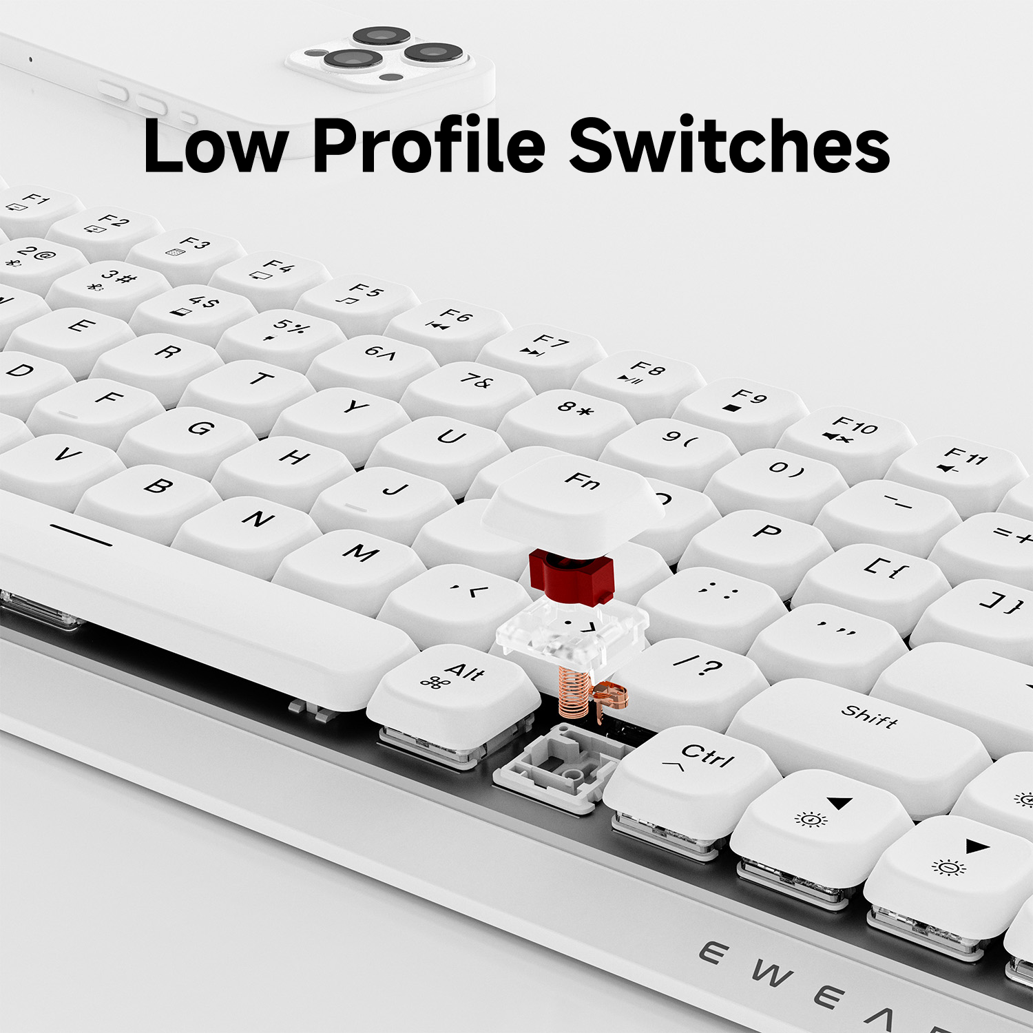 EWEADN 84 Keys Tri-Mode Low Pr - Gaming Keyboard Mechanical avis et prix
