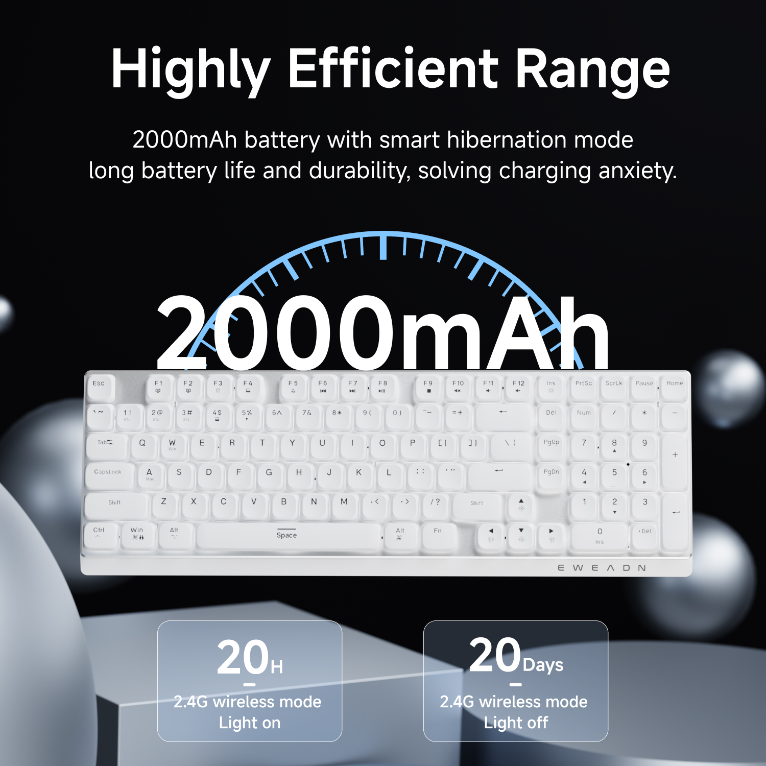 EWEADN Wireless Low-Profile Me - Gaming Keyboard Mechanical avis et prix