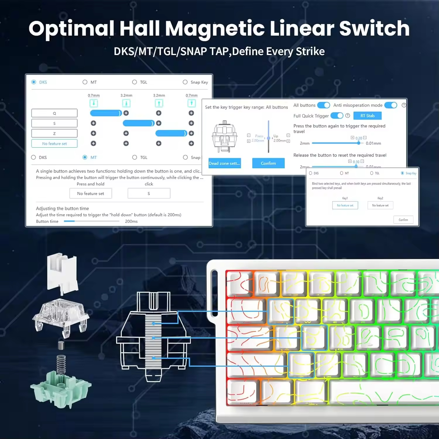 Attack Shark X68 He Wired RGB  - Gaming Keyboard He avis et prix