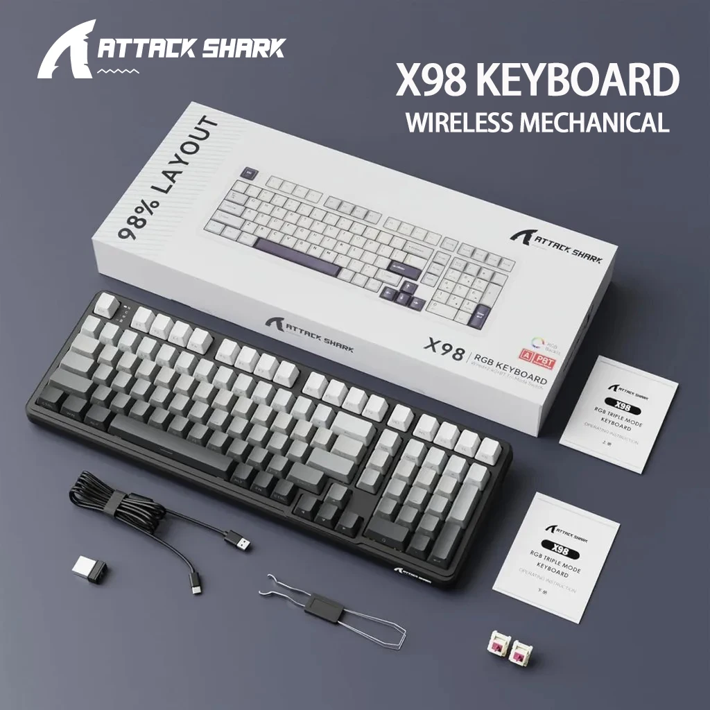 ATTACK SHARK X98 X98PRO Wirele - Gaming Keyboard Mini Mechanical avis et prix