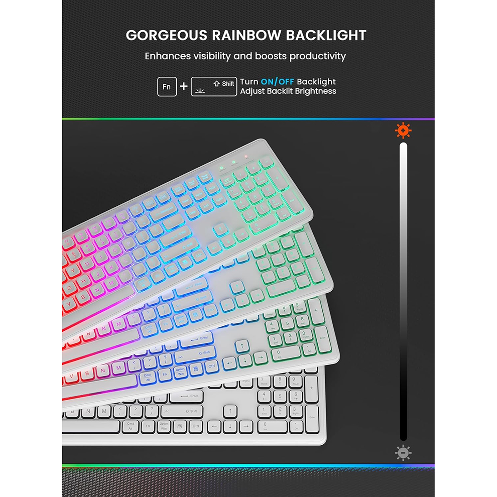 Backlit Wireless Keyboard and  - Gaming Keyboard And Mouse Combo avis et prix