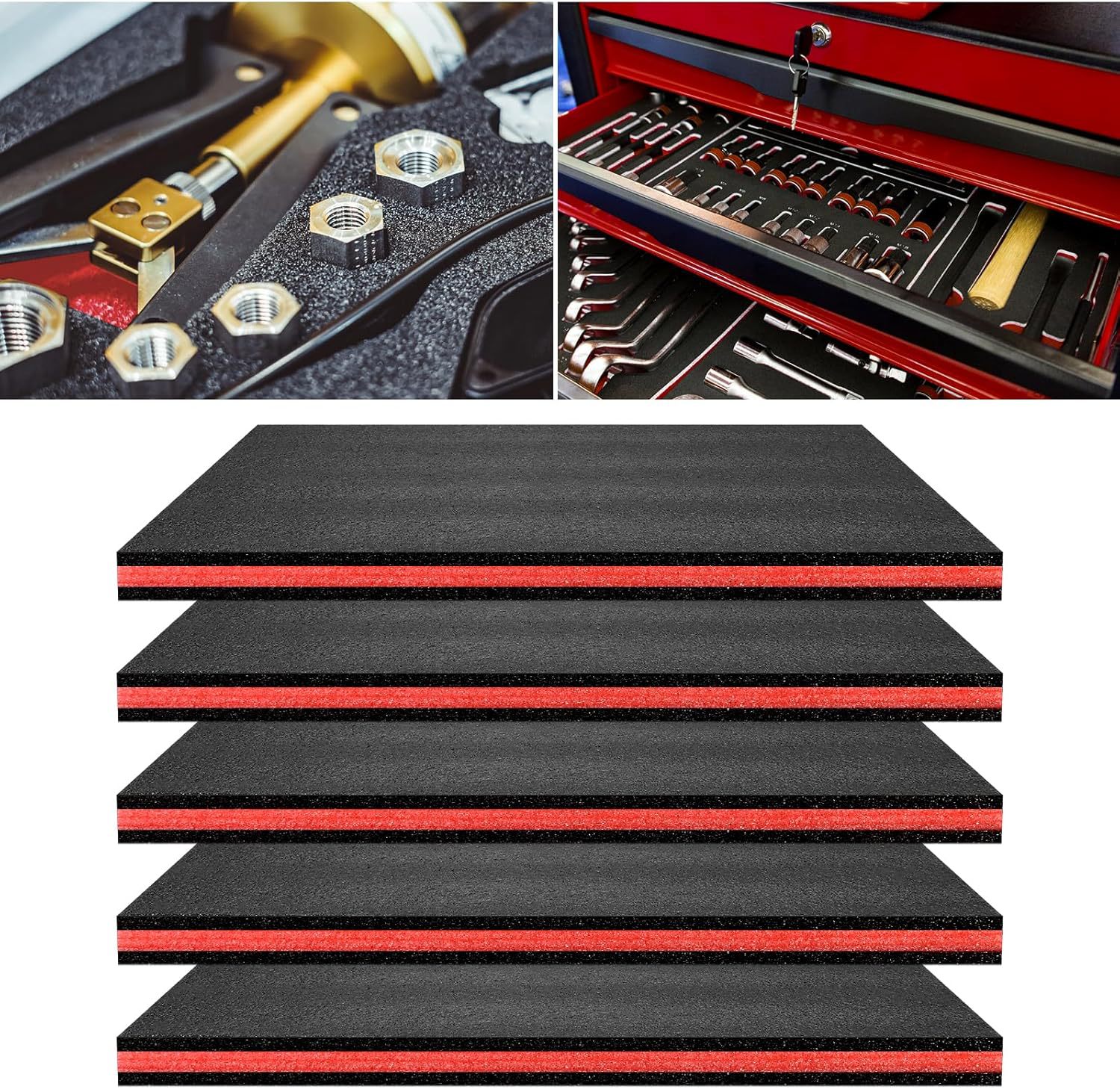 2/4pcs EPE Toolbox Foam for Or - Pe Foam Sheet avis et prix