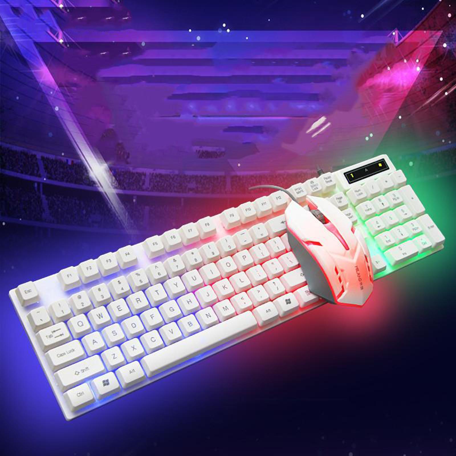 Wired Mechanical Keyboard Back - Gaming Keyboard Mouse Set avis et prix